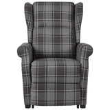 NNEVL Massage Stand-up Reclining Chair Grey Fabric