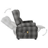 NNEVL Massage Stand-up Reclining Chair Grey Fabric