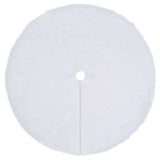 NNEVL Christmas Tree Skirt White 122 cm Faux Fur