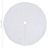 NNEVL Christmas Tree Skirt White 122 cm Faux Fur