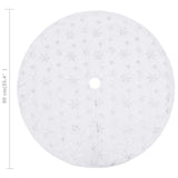 NNEVL Luxury Christmas Tree Skirt White 90 cm Faux Fur