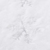 NNEVL Luxury Christmas Tree Skirt White 122 cm Faux Fur