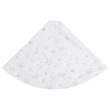 NNEVL Luxury Christmas Tree Skirt White 150 cm Faux Fur