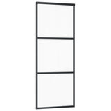 NNEVL Sliding Door ESG Glass and Aluminium 76x205 cm Black
