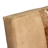 NNEVL Lounge Chair Cream Genuine Goatskin and Canvas