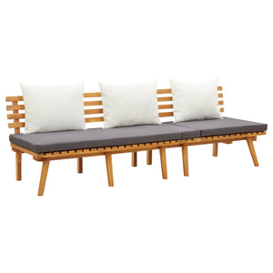 NNEVL Garden Day Bed 200x65 cm Solid Wood Acacia