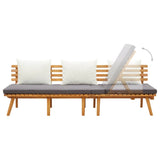 NNEVL Garden Day Bed 200x65 cm Solid Wood Acacia