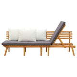 NNEVL Garden Day Bed 200x65 cm Solid Wood Acacia