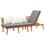 NNEVL Garden Day Bed 200x65 cm Solid Wood Acacia