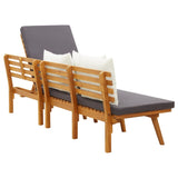 NNEVL Garden Day Bed 200x65 cm Solid Wood Acacia