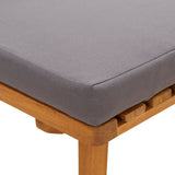 NNEVL Garden Day Bed 200x65 cm Solid Wood Acacia