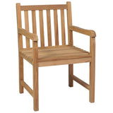 NNEVL Garden Chairs 6 pcs with Anthracite Cushions Solid Teak Wood