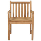 NNEVL Garden Chairs 6 pcs with Anthracite Cushions Solid Teak Wood