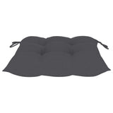 NNEVL Garden Chairs 8 pcs with Anthracite Cushions Solid Teak Wood