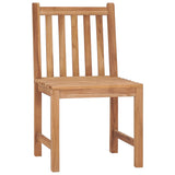 NNEVL Garden Chairs 4 pcs with Cushions Solid Teak Wood