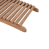 NNEVL Folding Sun Loungers 2 pcs Solid Teak Wood