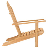 NNEVL Adirondack Chairs 2 pcs Solid Wood Teak
