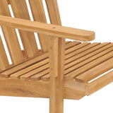 NNEVL Adirondack Chairs 2 pcs Solid Wood Teak