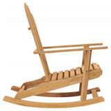 NNEVL Adirondack Rocking Chairs 2 pcs Solid Wood Teak