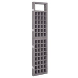 NNEVL 4-Panel Room Divider/Trellis Solid Fir Wood Grey 161x180 cm