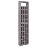 NNEVL 6-Panel Room Divider/Trellis Solid Fir Wood Grey 242.5x180 cm