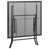 NNEVL 3 Piece Garden Dining Set Steel Anthracite