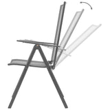 NNEVL 3 Piece Garden Dining Set Steel Anthracite