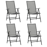 NNEVL 5 Piece Garden Dining Set Steel Anthracite