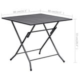 NNEVL 5 Piece Garden Dining Set Steel Anthracite