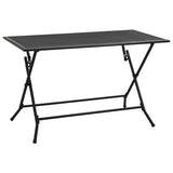 NNEVL 5 Piece Garden Dining Set Steel Anthracite