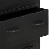 NNEVL Sideboard with 6 Drawers Rough Mango Wood