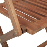 NNEVL Folding Garden Chairs 6 pcs with Cushions Solid Acacia Wood