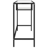 NNEVL Computer Desk Transparent 100x36x74 cm Glass