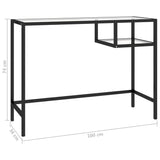 NNEVL Computer Desk Transparent 100x36x74 cm Glass