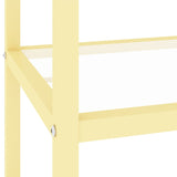 NNEVL Console Table Black and Transparent 100x36x90 cm Tempered Glass