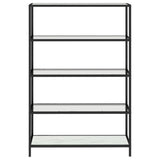 NNEVL Console Table White Marble and Transparent 100x36x168 cm Tempered Glass