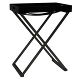 NNEVL Folding Table Black 48x34x61 cm MDF