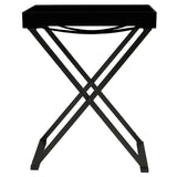 NNEVL Folding Table Black 48x34x61 cm MDF