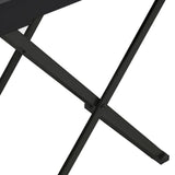 NNEVL Folding Table Black 48x34x61 cm MDF