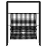 NNEVL Magazine Rack Black 35x15x45 cm Steel