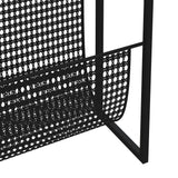 NNEVL Magazine Rack Black 35x15x45 cm Steel