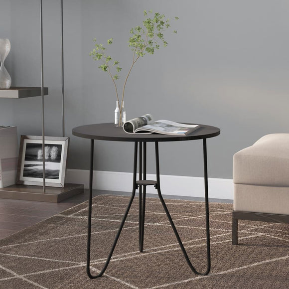 NNEVL Tea Table Black 48 cm MDF and Iron