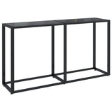 NNEVL Console Table Black 140x35x75.5cm Tempered Glass