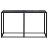 NNEVL Console Table Black 140x35x75.5cm Tempered Glass