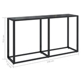 NNEVL Console Table Black 140x35x75.5cm Tempered Glass