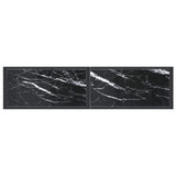 NNEVL Console Table Black Marble 140x35x75.5cm Tempered Glass
