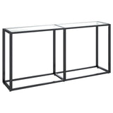 NNEVL Console Table Transparent 160x35x75.5cm Tempered Glass