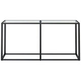NNEVL Console Table Transparent 160x35x75.5cm Tempered Glass