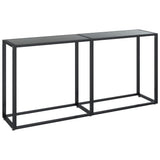NNEVL Console Table Black 160x35x75.5cm Tempered Glass