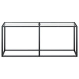 NNEVL Console Table Transparent 180x35x75.5cm Tempered Glass